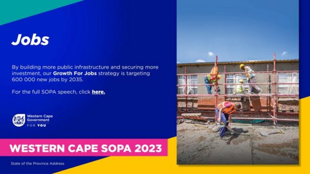 Western Cape government launches the ‘Growth For Jobs’ initiative